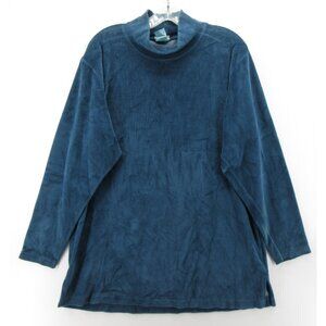 VINTAGE LL Bean Sweater Medium Terry Cloth Pullover 80s 90s USA *